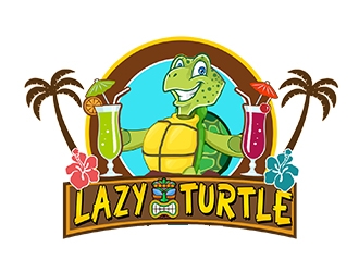 lazy turtle  logo design by PrimalGraphics