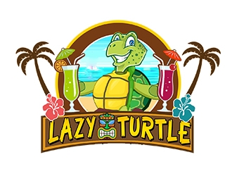 lazy turtle  logo design by PrimalGraphics