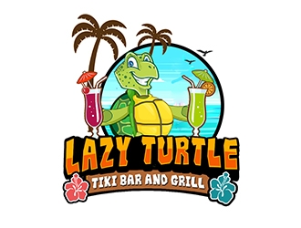 lazy turtle  logo design by PrimalGraphics