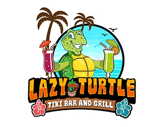 lazy turtle  logo design by PrimalGraphics