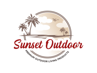 Sunset Outdoor logo design by Greenlight