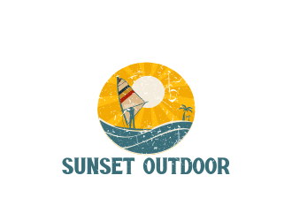 Sunset Outdoor logo design by Greenlight