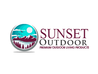 Sunset Outdoor logo design by THOR_