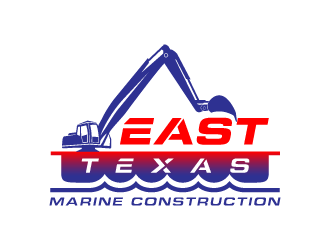 East Texas Marine Construction logo design by hwkomp