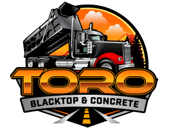 Toro Blacktop & Concrete logo design by THOR_