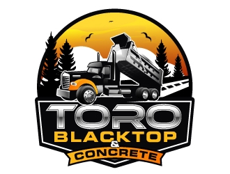Toro Blacktop & Concrete logo design by Suvendu