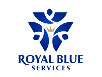 Royal Blue Services logo design by Coolwanz