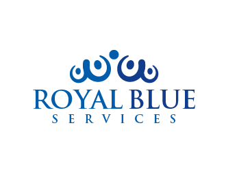 Royal Blue Services logo design by Andrei P