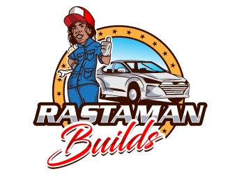 Rastaman Builds logo design by Suvendu