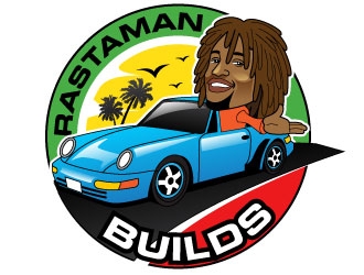 Rastaman Builds logo design by Suvendu