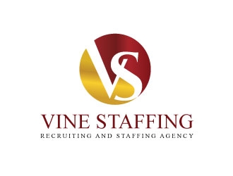 Vine Staffing logo design by invento