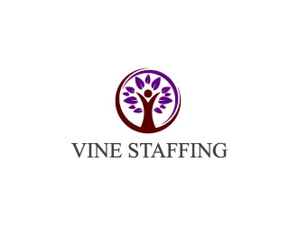 Vine Staffing logo design by maze