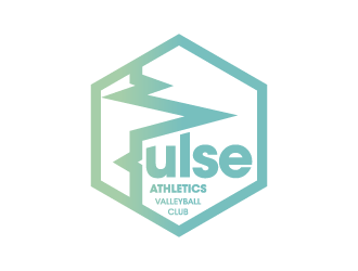 Pulse Athletics Volleyball Club logo design by hwkomp