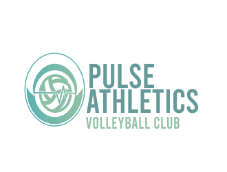 Pulse Athletics Volleyball Club logo design by Day2DayDesigns