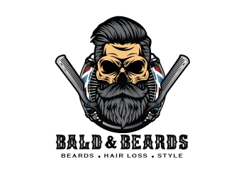 Bald & Beards logo design by emberdezign