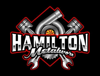 Hamilton Metalworx logo design by DesignPal