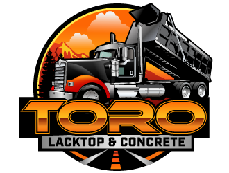 Toro Blacktop & Concrete logo design by THOR_