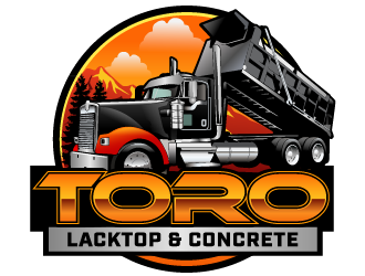 Toro Blacktop & Concrete logo design by THOR_