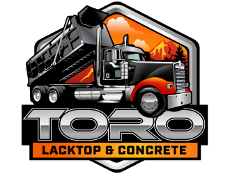 Toro Blacktop & Concrete logo design by THOR_