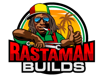 Rastaman Builds logo design by THOR_
