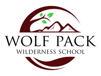 Wolf Pack Wilderness School logo design by jetzu