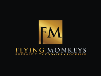 Flying Monkeys (Emerald City Cookies x Locktite)  logo design by bricton
