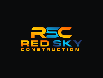 Red Sky Construction  logo design by bricton
