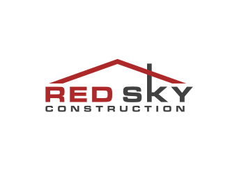 Red Sky Construction  logo design by bricton