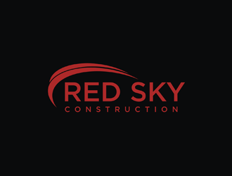 Red Sky Construction  logo design by Jhonb
