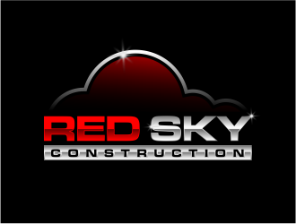 Red Sky Construction  logo design by evdesign