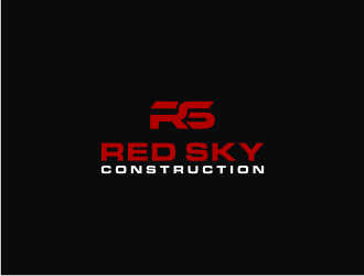 Red Sky Construction  logo design by logitec