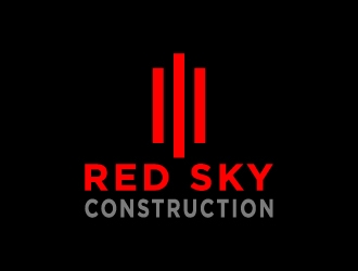 Red Sky Construction  logo design by twomindz