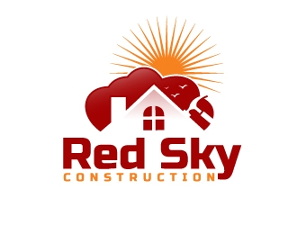 Red Sky Construction  logo design by jenyl