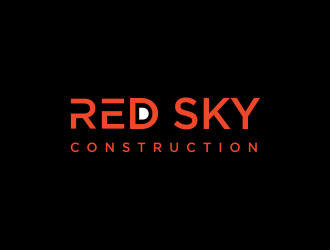 Red Sky Construction  logo design by santrie