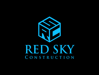 Red Sky Construction  logo design by santrie