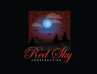 Red Sky Construction  logo design by czars