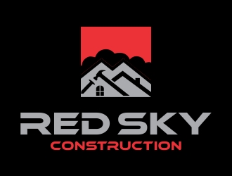 Red Sky Construction  logo design by cikiyunn
