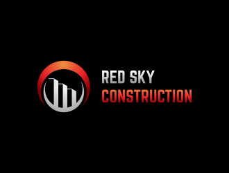 Red Sky Construction  logo design by menanagan