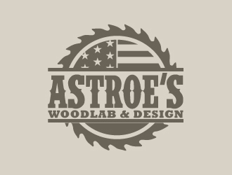 Astroes WoodLab & Design logo design by karjen