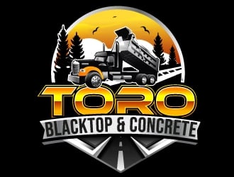 Toro Blacktop & Concrete logo design by Suvendu