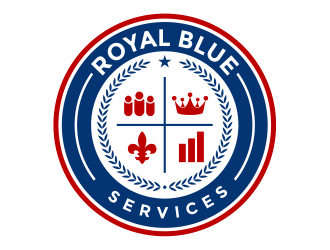 Royal Blue Services logo design by Girly