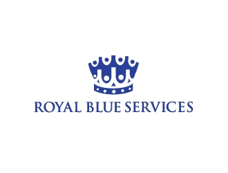 Royal Blue Services logo design by Foxcody