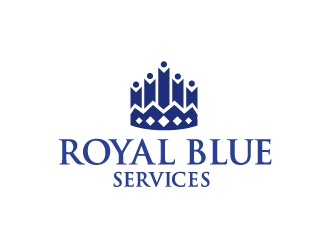 Royal Blue Services logo design by Foxcody