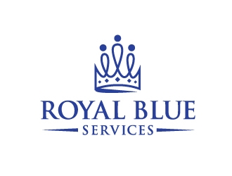 Royal Blue Services logo design by Foxcody