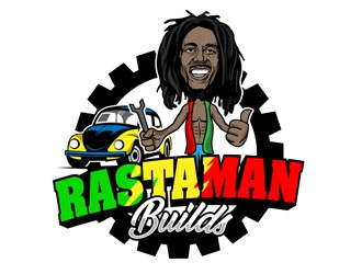 Rastaman Builds logo design by DreamLogoDesign