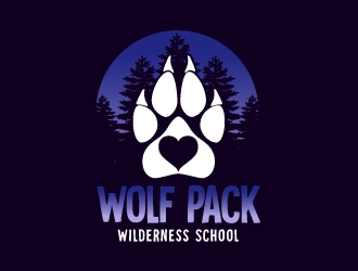 Wolf Pack Wilderness School logo design by Assassins