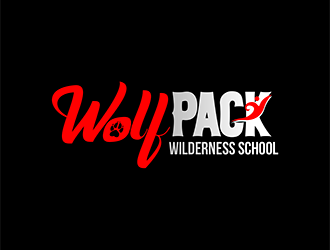 Wolf Pack Wilderness School logo design by enzidesign