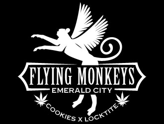 Flying Monkeys (Emerald City Cookies x Locktite)  logo design by Suvendu