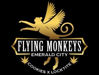 Flying Monkeys (Emerald City Cookies x Locktite)  logo design by Suvendu