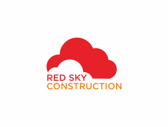 Red Sky Construction  logo design by luckyprasetyo